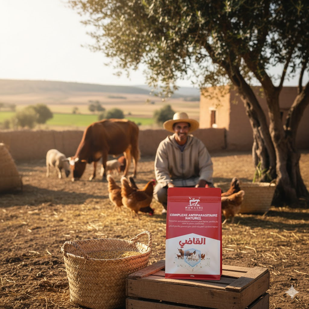 ‫القاضي – منتج بيطري طبيعي معتمد ISO وGMP لصحة الدواجن والمواشي‬